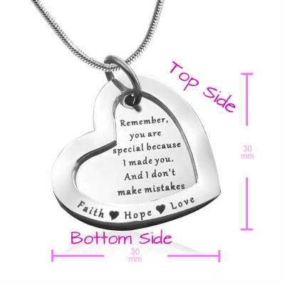 Personalized Love Forever Necklace - sterling Silver - Handmade By AOL Special