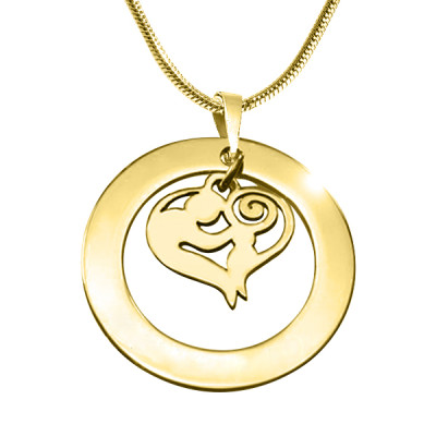 Personalized Mothers Love Necklace - 18ct Gold Plated - Handmade By AOL Special