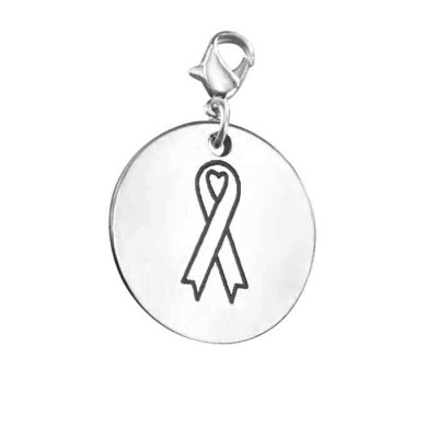 Personalized Ribbon For a Cause Charm - Handmade By AOL Special
