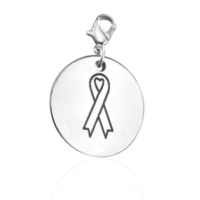 Personalized Ribbon For a Cause Charm - Handmade By AOL Special