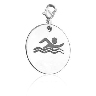 Personalized Swimmer Charm - Handmade By AOL Special