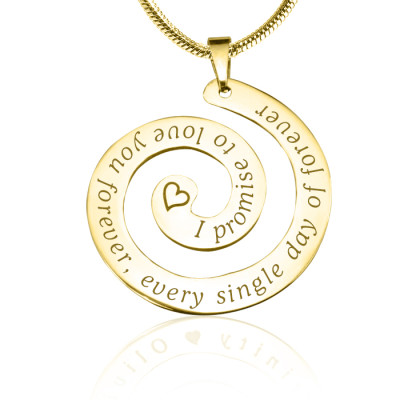 Personalized Promise Swirl - 18ct Gold Plated*Limited Edition - Handmade By AOL Special