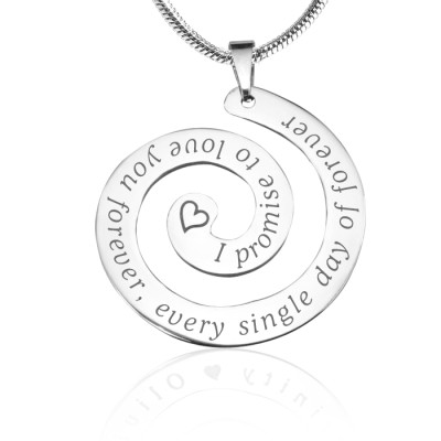 Personalized Promise Swirl - Sterling Silver *Limited Edition - Handmade By AOL Special