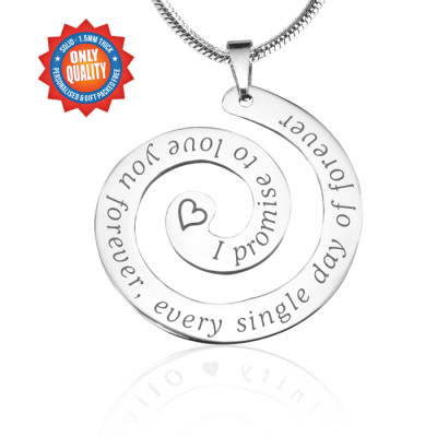 Personalized Promise Swirl - Sterling Silver *Limited Edition - Handmade By AOL Special