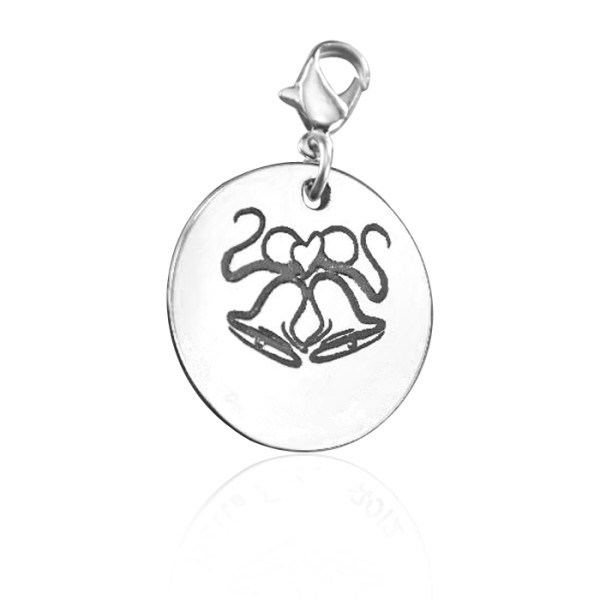 Personalized Wedding Bells Charm - Handmade By AOL Special