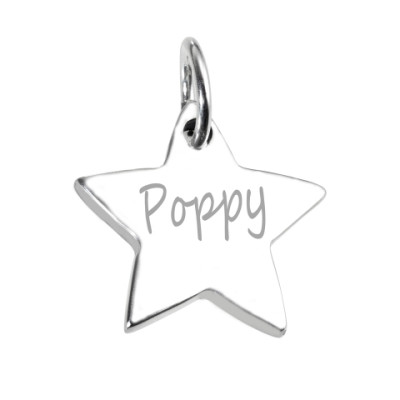 925 Sterling Silver Hand / Footprint Star Pendant - Handmade By AOL Special