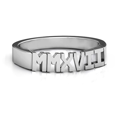 2017 Roman Numeral Graduation Ring - Handmade By AOL Special