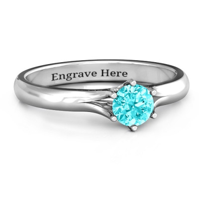 6 Prong Solitaire Ring - Handmade By AOL Special