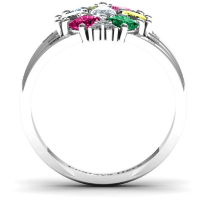 Arachna Centre Marquise and Princess Ring with Accents - Handmade By AOL Special