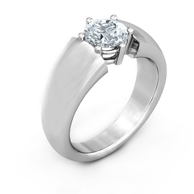 Bold Devotion Solitaire Ring - Handmade By AOL Special