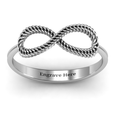 Braided Infinity Ring - Handmade By AOL Special