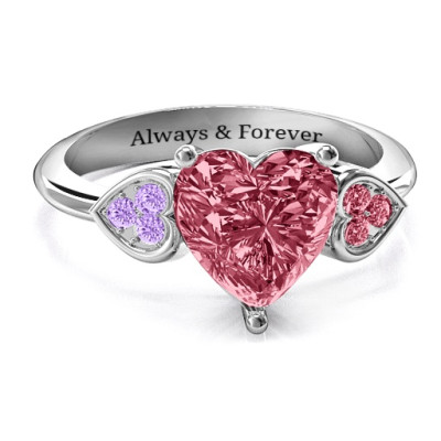 Brilliant Love Accented Heart Ring - Handmade By AOL Special