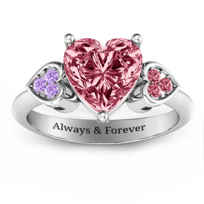 Brilliant Love Accented Heart Ring - Handmade By AOL Special