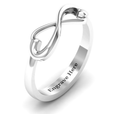Classic Hearts Infinity Ring - Handmade By AOL Special