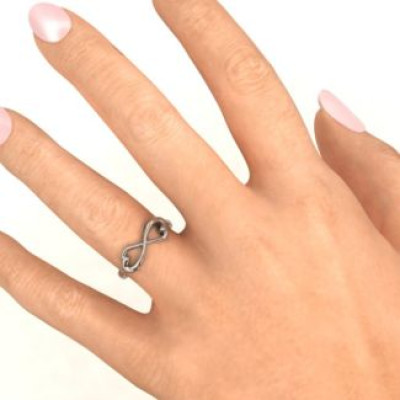 Classic Hearts Infinity Ring - Handmade By AOL Special