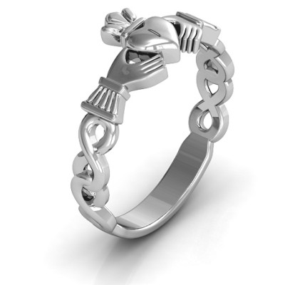 Classic Infinity Claddagh Ring - Handmade By AOL Special
