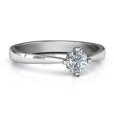 Classic Round Solitaire Ring - Handmade By AOL Special