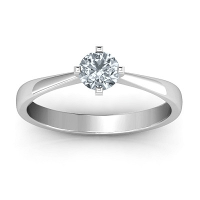 Classic Round Solitaire Ring - Handmade By AOL Special