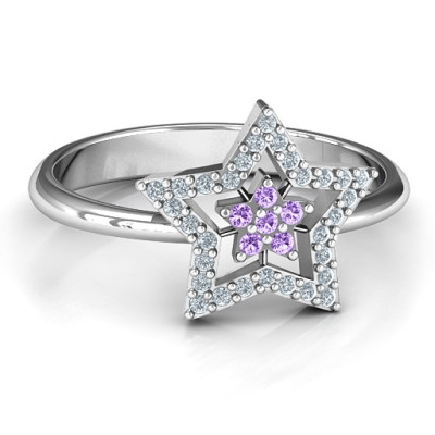 Floating Star with Halo Ring - Handmade By AOL Special