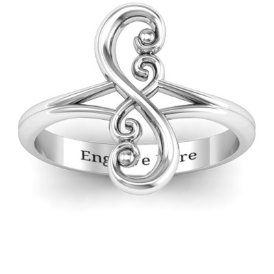 Flourish Infinity Ring - Handmade By AOL Special