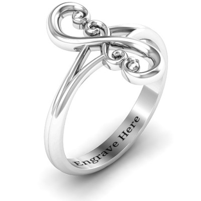 Flourish Infinity Ring - Handmade By AOL Special