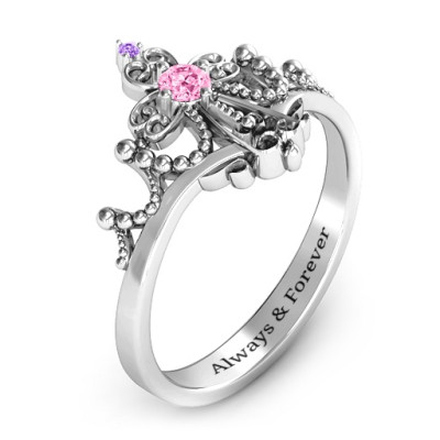 Forever And Always Tiara Ring - Handmade By AOL Special