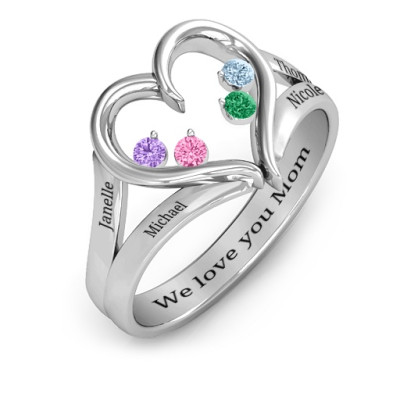 Forever In My Heart Birthstone Ring - Handmade By AOL Special
