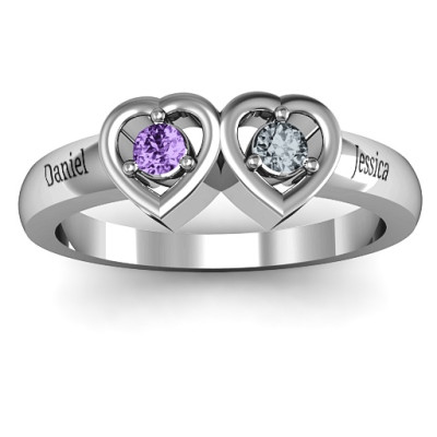 Kissing Hearts Ring - Handmade By AOL Special