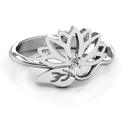Leaves and Lotus Wrap Ring - Handmade By AOL Special