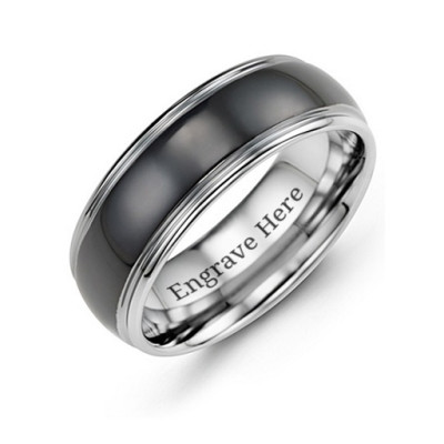 Men's Black Tungsten Ring - Handmade By AOL Special