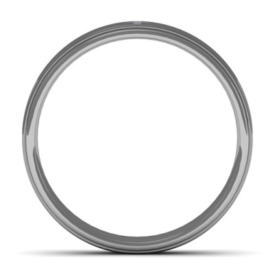 Men's Cross and Brushed Centre Tungsten Ring - Handmade By AOL Special