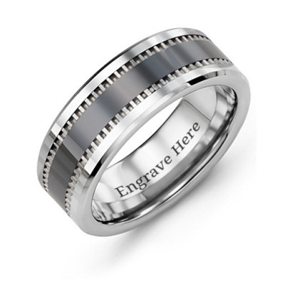 Men's Trail Tungsten Ring - Handmade By AOL Special