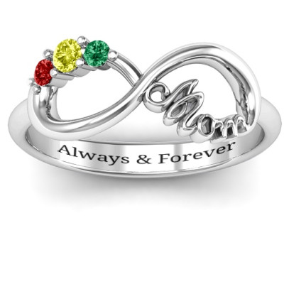 Mom's Infinite Love Ring with 2-10 Stones - Handmade By AOL Special