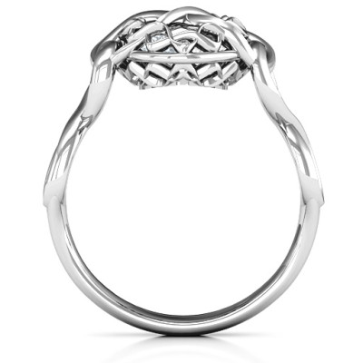My Infinite Love Caged Hearts Ring - Handmade By AOL Special