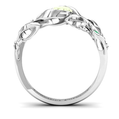 Organic Leaf Ring - Handmade By AOL Special
