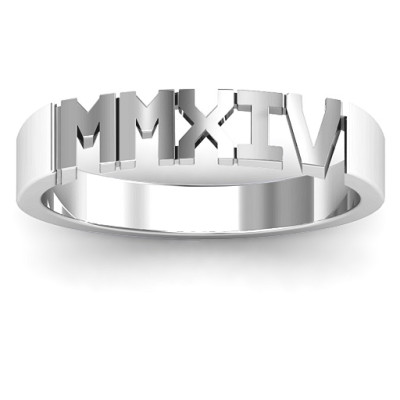Roman Numeral Unisex Graduation Ring - Handmade By AOL Special