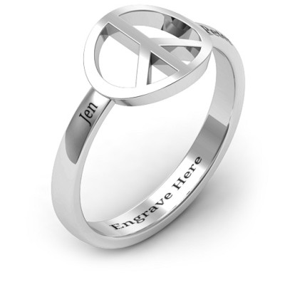 Shanti Peace Ring - Handmade By AOL Special