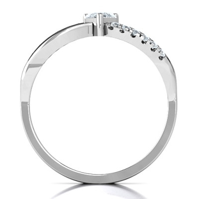 Split Shank Heart Promise Ring - Handmade By AOL Special