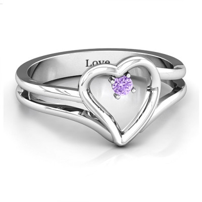 Split Shank Heart Ring - Handmade By AOL Special