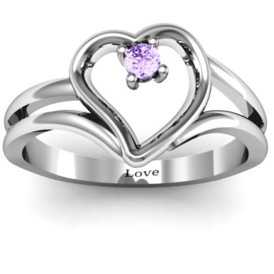 Split Shank Heart Ring - Handmade By AOL Special
