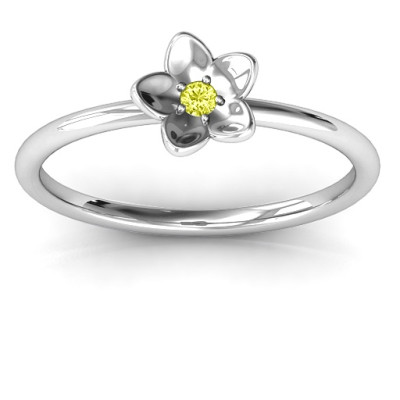 Stackr 'Azelie' Flower Ring - Handmade By AOL Special