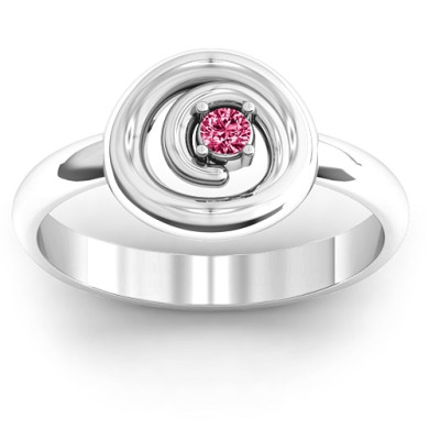 Sterling Silver Swirling Desire Ring - Handmade By AOL Special