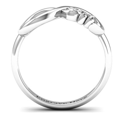 Sterling Silver BFF Friendship Infinity Ring - Handmade By AOL Special