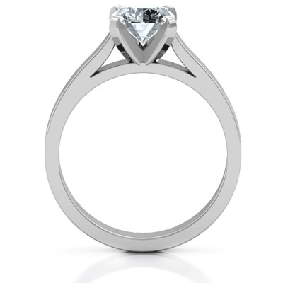 Sterling Silver Classic Solitaire Ring - Handmade By AOL Special