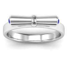 Sterling Silver Diploma Scroll Graduation Ring | Personalized Craftsmanship