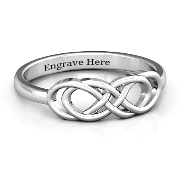 Sterling Silver Infinity Knot Ring - Handmade By AOL Special