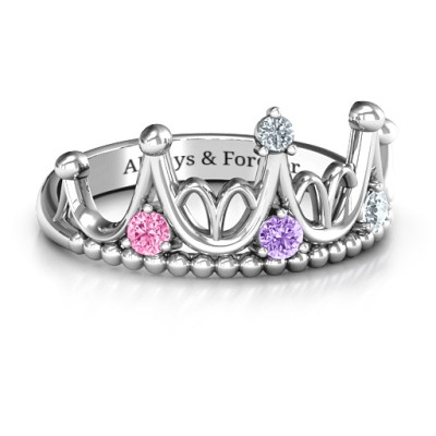Sterling Silver Like A Dream Tiara Ring - Handmade By AOL Special