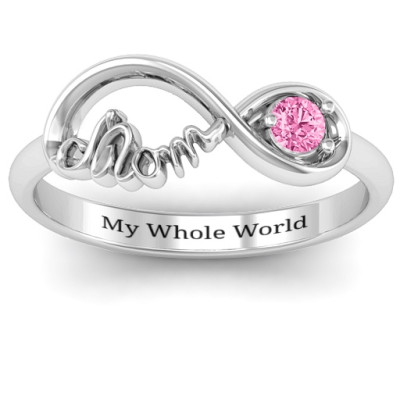 Sterling Silver Mom's Infinity Bond Ring - Handmade By AOL Special