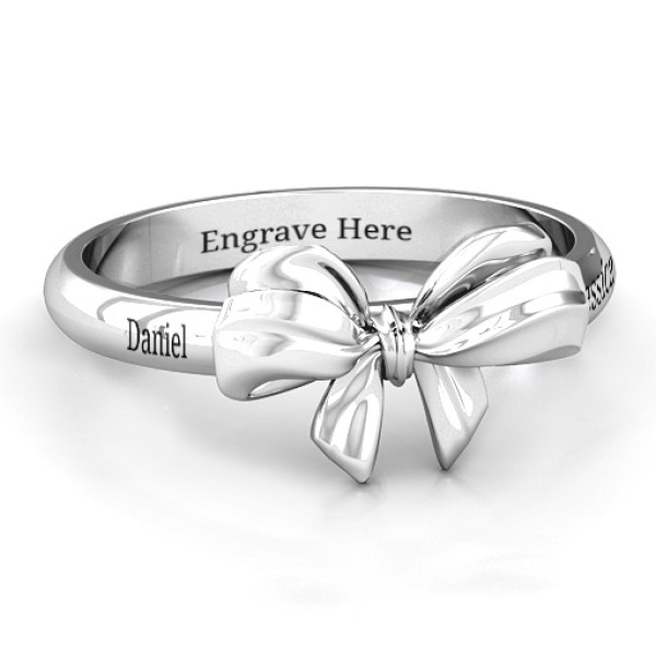 Sterling Silver Papillon Bow Ring - Handmade By AOL Special