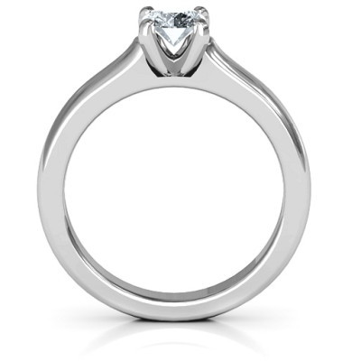 Sterling Silver Simply Solitaire Ring - Handmade By AOL Special